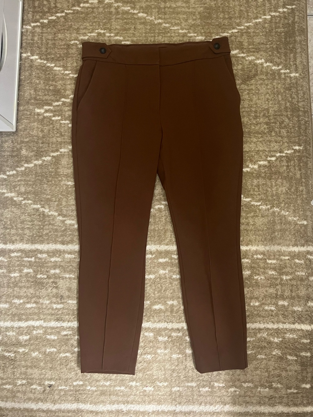 Express Cropped Pants in Brown